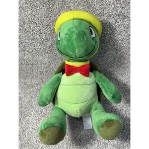Fiesta Bert The Turtle Plush 12 Inch Green Stuffed Animal yellow Hat Red Bow tie
